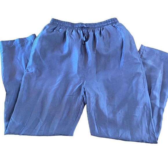 Unbranded 100% silk pants drawy string baggy pants medium - Picture 1 of 4